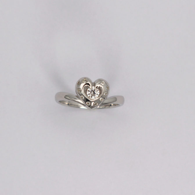 ハートデザインリング